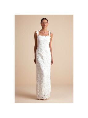 extraordinary glamour white 3d floral beaded backless maxi dress 3 d flower applique embroidered sequin mermaid dress w side slit GLGL3056 –  smcfashion.com main image 0